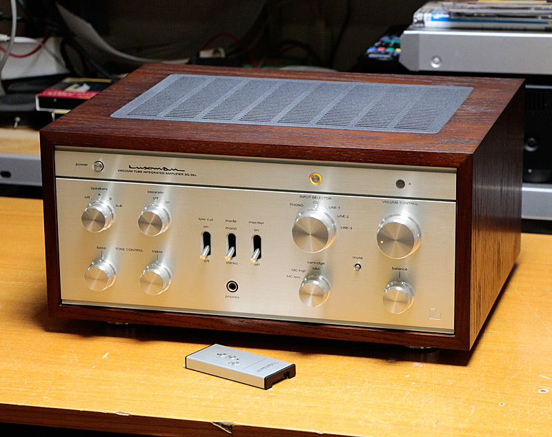 LUXMAN ラックスマンSQ-38u EL34出力管交換とバイアス調整