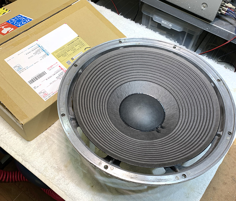 JBL 4343 ウーファー 2231A エッジ交換 エッジ貼り付け編 その1
