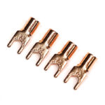 McIntosh 用 OFC 4N 99.99%Cu 高純度無酸素銅 非メッキ Yラグ端子 4個set 5.5Y-3.5