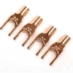 McIntosh 用 OFC 4N 99.99%Cu 高純度無酸素銅 非メッキ Yラグ端子 4個set 2Y-3.5