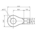 R端子 ポスト径 3.5mm R2-3.5